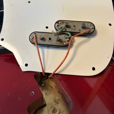 Fender Mustang Bass Competition Red (Matching Headstock) 1969 - Competition Red image 10
