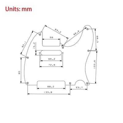 Rose Gold Aluminum Guitar Telecaster Tele Style Pickguard Scratch Plate image 3