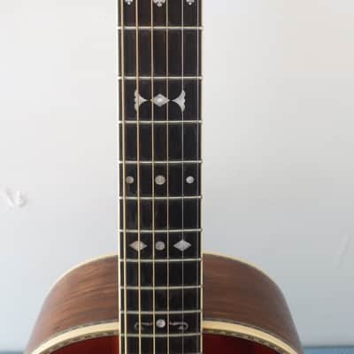 Red Stained Version 2016 Washburn R314KK Spruce/Trembesi Parlor Guitar Rare 1890s Golden Era Period Correct Recreation Limited Edition Long Discounted Model No Coffin Case image 3