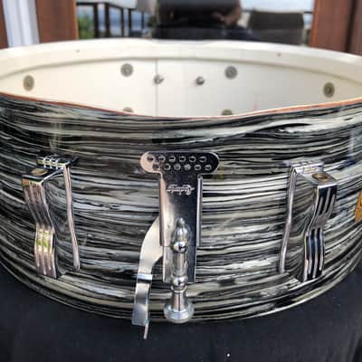 Ludwig 1963 "Ringo-Beatle Spec" Black Oyster Jazz Festival, 5, 5/16" x 14", Holy Grail! Clean! image 20