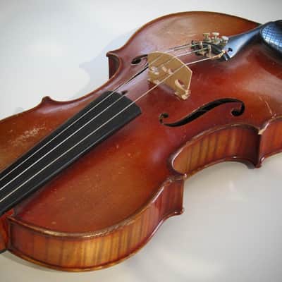 Lamy JTL French Violin 4/4 Antonio Stradivarius Model Circa-1930s-1940s-Reddish Varnish image 5