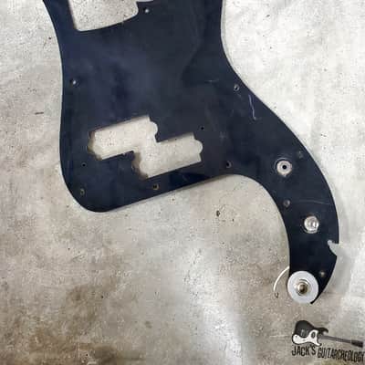 Matsumoku Lawsuit Era MIJ Precision Bass Pickguard w/ Vintage Components (1970s, Black) image 6