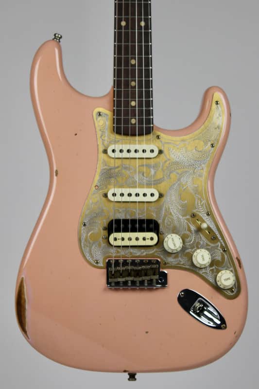 Fender Limted Edition Tyler Bryant ''Pinky'' Stratocaster Relic Rosewood Fingerboard - Aged Shell Pink 2023 w/OHSC (9236022491) image 1