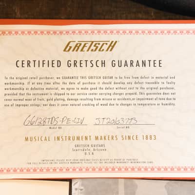 Unplayed! Gretsch G6128TDS-PE-LIV Player’s Edition Jet Lotus Ivory DS w/ Bigsby + COA OHSC (6033) image 4