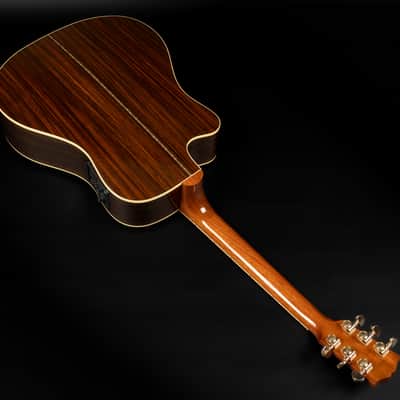 2017 Gibson Songwriter Deluxe Studio EC Rosewood - Antique Natural | USA All Solid Dreadnought Acoustic Guitar Pickup Cutaway | CoA OHSC image 14