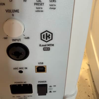 IK Multimedia iLoud MTM MkII Active Studio Monitor Pair with ARC System 2024 - Present - White image 3