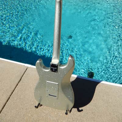 Fender Custom Shop  Stratocaster 1999 Silver Sparkle Used In Red Hot Chili Peppers Video Cant Stop image 6