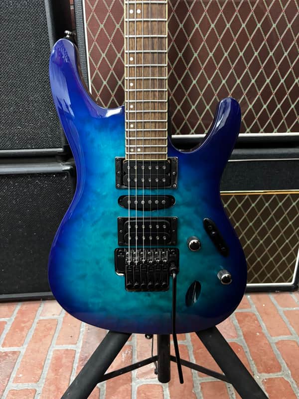 Ibanez S670QM-SPB Standard Sapphire Blue Burst image 1