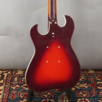 Silvertone 1457 guitar w case amp1960s - Red Sparkle image 9