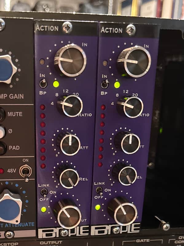 Purple Audio Action 500 Series FET Compressor Module 2010s - Purple image 1