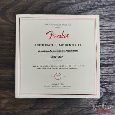 Fender American Acoustasonic Jazzmaster Ebony Fingerboard Arctic White image 12