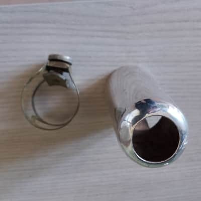 Selmer compatible brass cap and ligature vintage for tenor saxophone mouthpiece. image 4