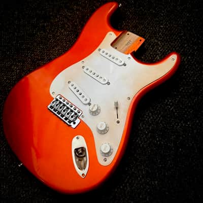 MJT Loaded Body Stratocaster 2020s - Metallic Orange image 2