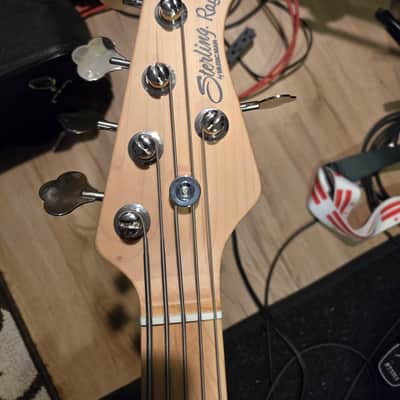 Sterling StingRay Ray35 string bass -- Natural Ash image 5