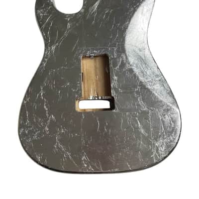 Silver Foil Finish Guitar Strat Style Paulownia Body image 2