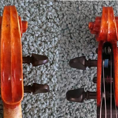 RESTORED KARL HOFNER 3/4 TRADE VIOLIN MADE IN BUBENREUTH GERMANY WITH SOFT CASE, BOW & SHOULDER REST imagen 10