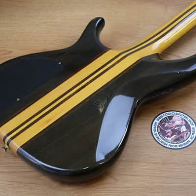 1990 Aria Pro II Japan SB-800 Neckthrough Bass (Black) image 9