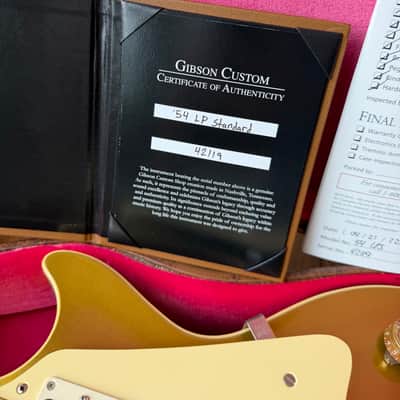 2022 Gibson Custom Shop M2M ‘54 Reissue R4 Les Paul Double Gold Stinger VOS - Gold Top image 21