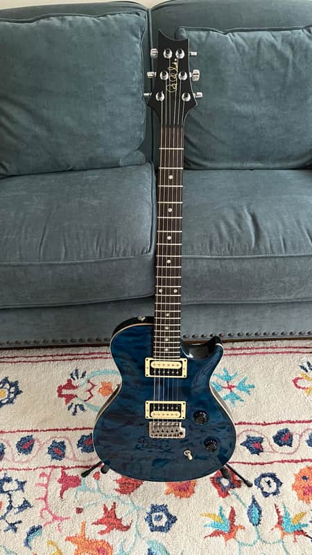2004 PRS Single Cut - Blue Transparent image 1