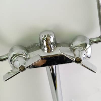 Premier Lokfast Elite Double Tom L-Arm Bass Drum Mount Post Vintage70s UK Chrome image 2