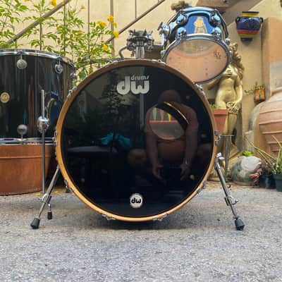 DW Collector's All Maple Shells Drum Kit 3 pc Piano Black 22/16/12 image 3