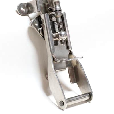 Ludwig 3-Point Extension Snare Strainer (Throw Off) Nickel Plated, "L" logo Stamp, Mounting Hardware - 1940s / INSPECTED & TESTED image 6