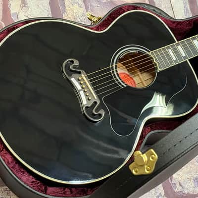 Gibson SJ-200 Custom Jumbo Limited Edition Ebony Gloss New Unplayed Auth Dlr 5lbs7oz #017 image 7