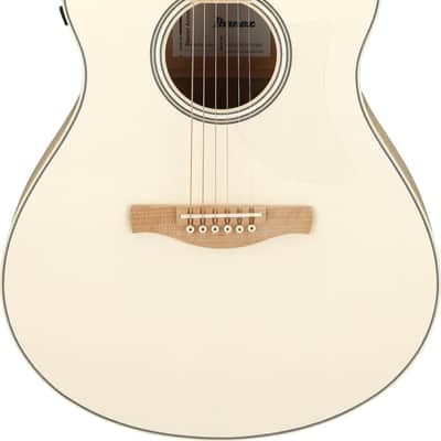 Ibanez AAM370E-OAW Advanced Acoustic AAM Acoustic Guitar 6-String - Open Pore Antique White image 14