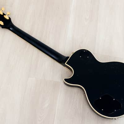 1973 Gibson Les Paul Custom Black Beauty Vintage Guitar w/ T Tops, Case image 12