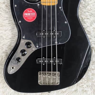 Fender Squier Classic Vibe '70s 4-String Left Handed Electric Jazz Bass, Black image 2
