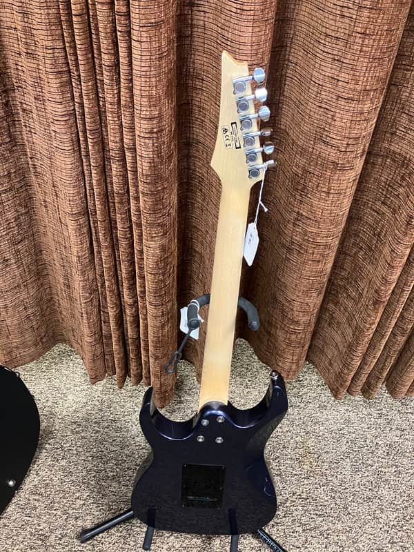 Ibanez Gio Purple Metallic, Silver Pickguard HSH Sharkfin Inlays