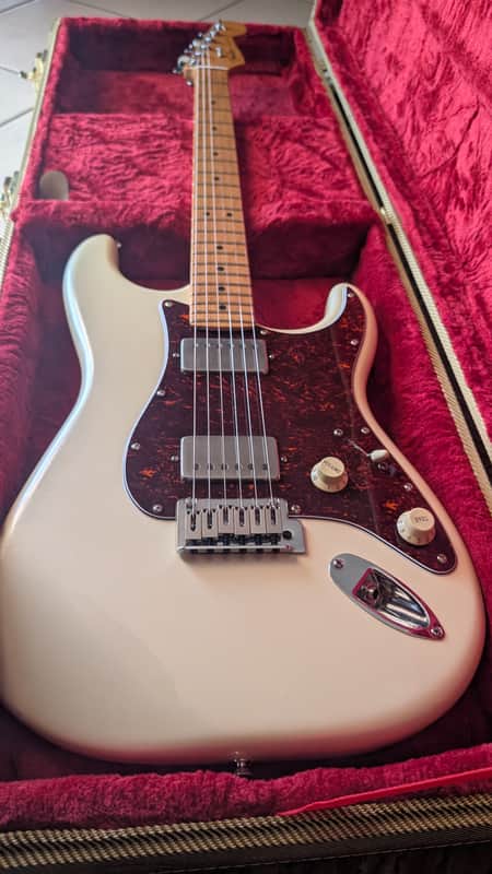 Fender Stratocaster players Plus 75th anniversary 2021 - Olympic pearl white image 1