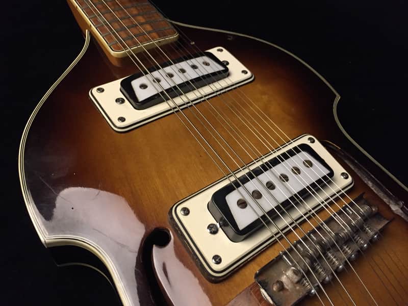 1960's Aria Diamond 1412 Beatles-Style Violin Hollow Body | Reverb