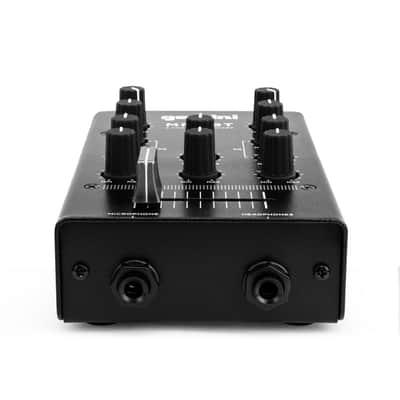 Gemini Sound MM1BT Bluetooth Professional Audio 2-Channel Dual Mic Input Stereo 2-Band Rotary Compact DJ Podcast Mixer with Cross-Fader and Individual Gain Control image 6