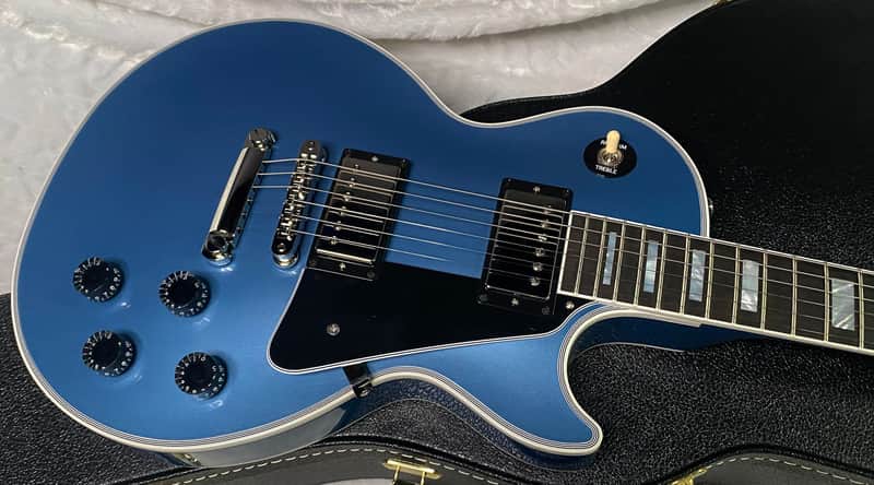 NEW! Gibson Les Paul Custom - Pelham Blue VOS - Dealer Select - Ebony Board - Authorized Dealer - Only 9.65 lbs - G07384 image 1