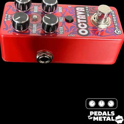 Pigtronix Octava Micro Octave Fuzz 2010s - Red X13186 image 5