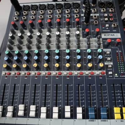 Soundcraft EPM-8 Multi-Format 8-Channel Mixer 2010s - Blue image 1