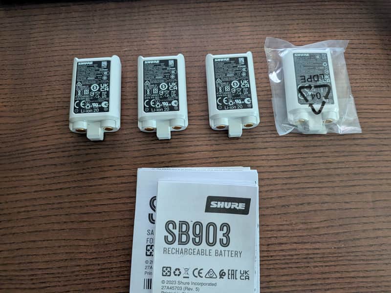 Shure SB903 lithium batteries for SLX-D transmitters image 1