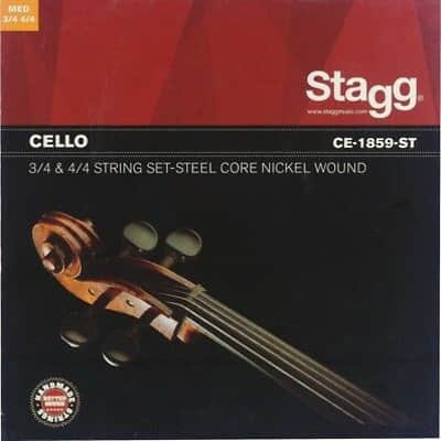 Stagg CE-1859-ST Stainless Steel Cello Strings, Medium image 1