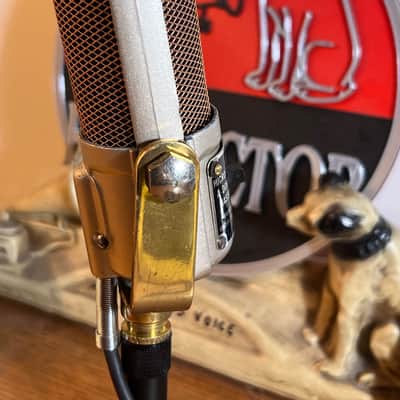 Vintage 1950's Geloso 416 Ribbon Microphone, rebuilt & works great w/desk stand image 8