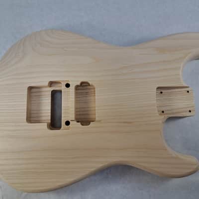 Unfinished Ash Hxx guitar body - for Fender Strat Stratocaster neck Floyd Rose J2420 image 1