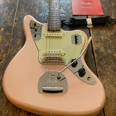 Fender Japan Limited Edition Traditional 60's Jaguar FSR Shell Pink w/ MH Unplayed w/ Softcase & Docs MIJ image 1