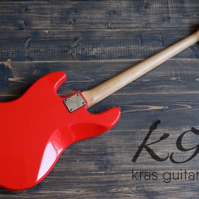 Brian by Bacchus BJB-380 Jazz Bass 1997-2000 Red image 9