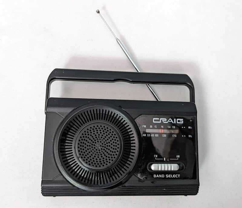 Craig CR4181 Portable AM / FM Radio - Black image 1