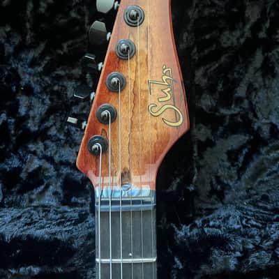 Suhr Modern Spalt Maple Brown Burst: Black Limba Body image 3