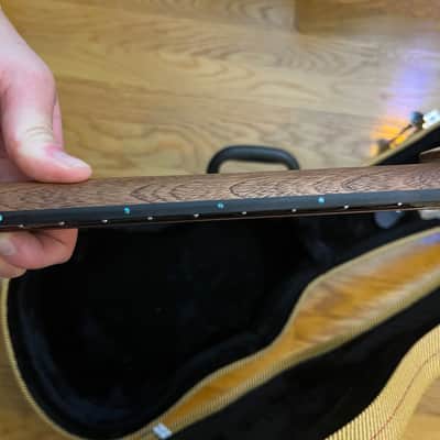 de Houtwinkel Custom koa tenor with fretboard inlay 2024 - French polish image 10