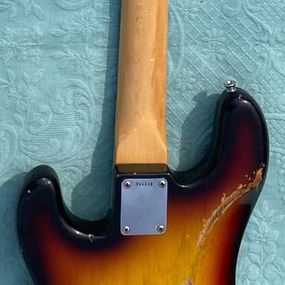 Fender Precision Bass Fretless 1972 - Sunburst - Rosewood Fingerboard image 12