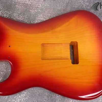 Sienna Burst F-Hole 2PC Alder S type Body Tremolo Rout, ST Custom S-Style Body, Vintage Guitar Part Replacement, Guitar DIY Building Kit image 8