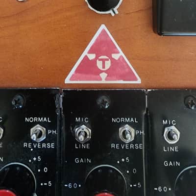 Trident 5 Channel B Range Microphone Preamp EQ Sidecar 1972 - Custom Racked Rare Vintage Legends Helios image 6