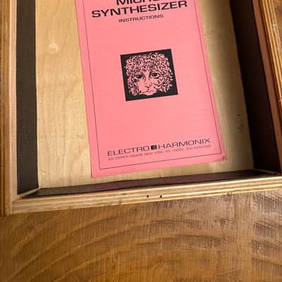 Electro-Harmonix Micro Synthesizer Reissue 1990s - Black. Wooden Box image 7